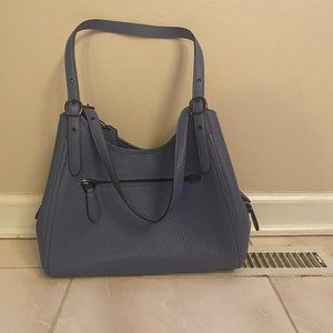 Coach Lori Shoulder Bag Pewter/Washed Chambray